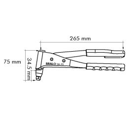 REMACHADORA PROFESIONAL MANUAL BRALO  BM-85